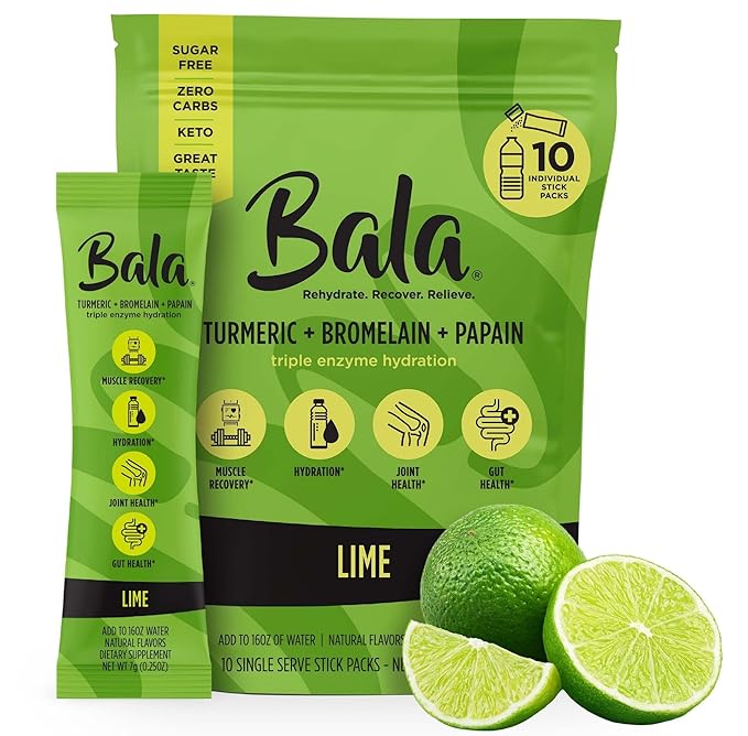 BALA Enzyme Sugar-Free Drink Mix Powder - Lime 0.25oz (10 Count)