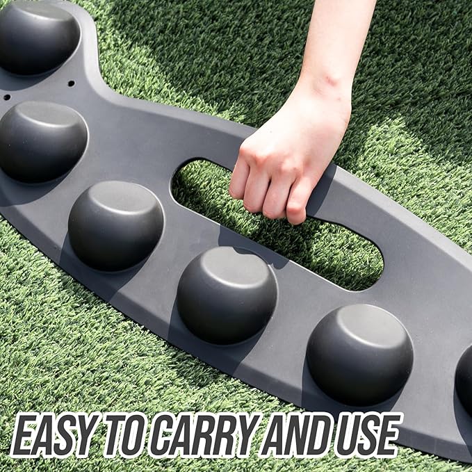 Baseball Softball Training Equipment,Easy to Use Baseball Fielding Trainer for Improving Fielding, Catching and Defensive Skill, Baseball Fielder Mat for Fielder,Catcher with Ground Stake