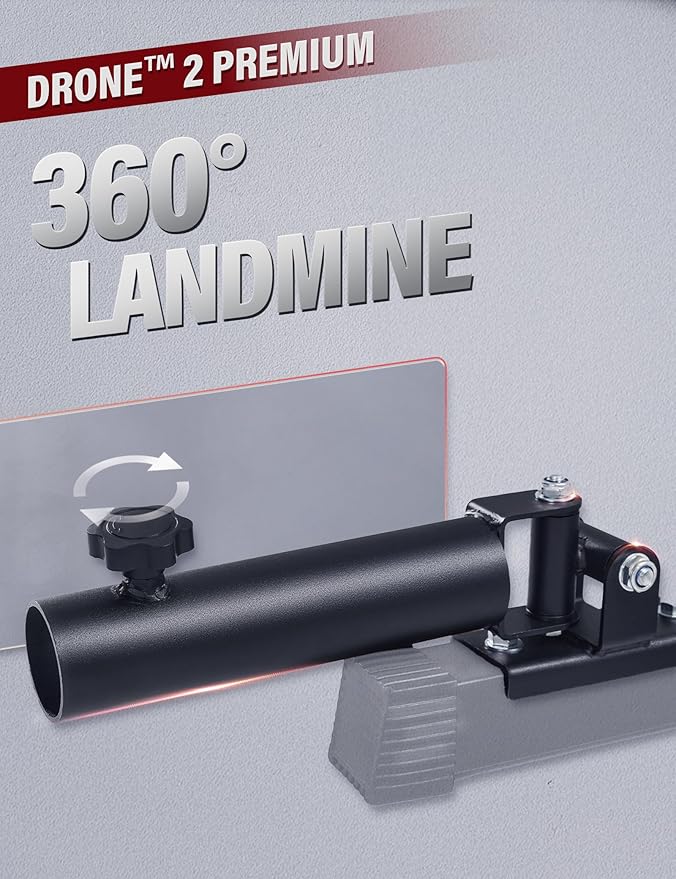 Major Fitness Smith△ Machine Drone2 Premium, All-in-One Home Gym Squat Rack with Aluminum Pulley Set , Weight Bar, Dual LAT Pull-Down Systems & Cable Crossover Machine for Full-Body Workouts