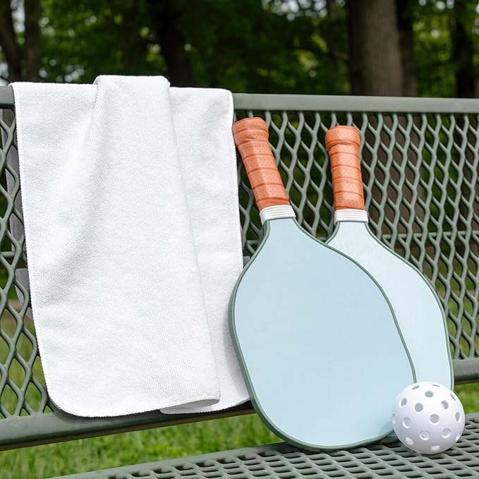 S&T INC. Microfiber Gym Towels, Yoga Towel for Home and Gym Bag, 16 Inch x 27 Inch, 6 Pack