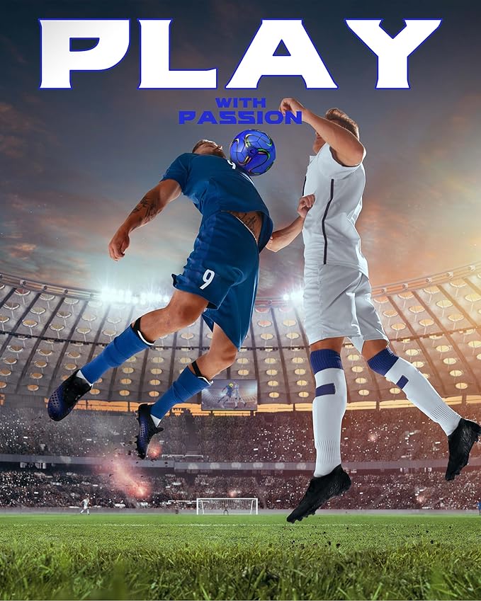 American Challenge Brasilia Soccer Ball – Soccer Ball Size 5, 4, 3 & 2 – for Youth & Adults – Ideal for Practice, Training & Grass Fields