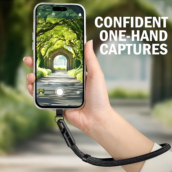 Adjustable Hand Wrist Strap Lanyard, Phone Lanyard With 2 Metal Tether Tabs, Phone Wrist Strap, Wrist Lanyard