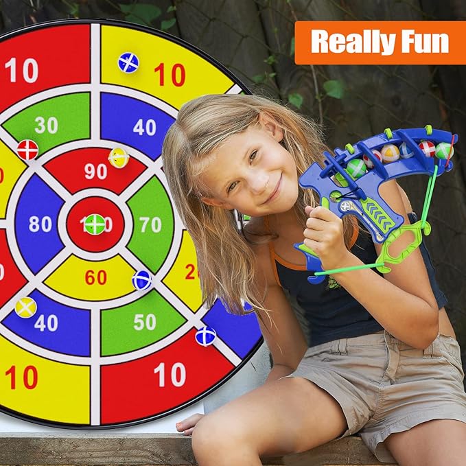BooTaa 29" Large Dart Board for Kids, Kids Dart Board with Sticky Balls, Boys Toys, Indoor/Sport Outdoor Fun Party Play Game Toys, Birthday Gifts for 3 4 5 6 7 8 9 10 11 12 Year Old Boys Girls