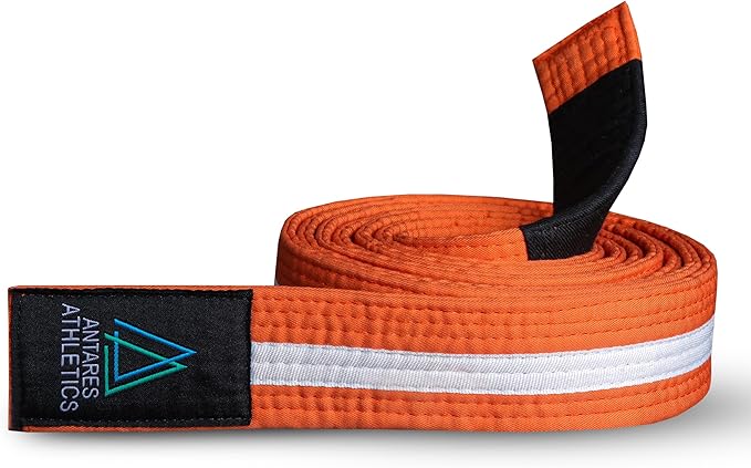 Brazilian Jiu Jitsu Belts Preshurunk Martial Arts Youth BJJ Belts for Girls & Boys with BJJ Ranking Stripes