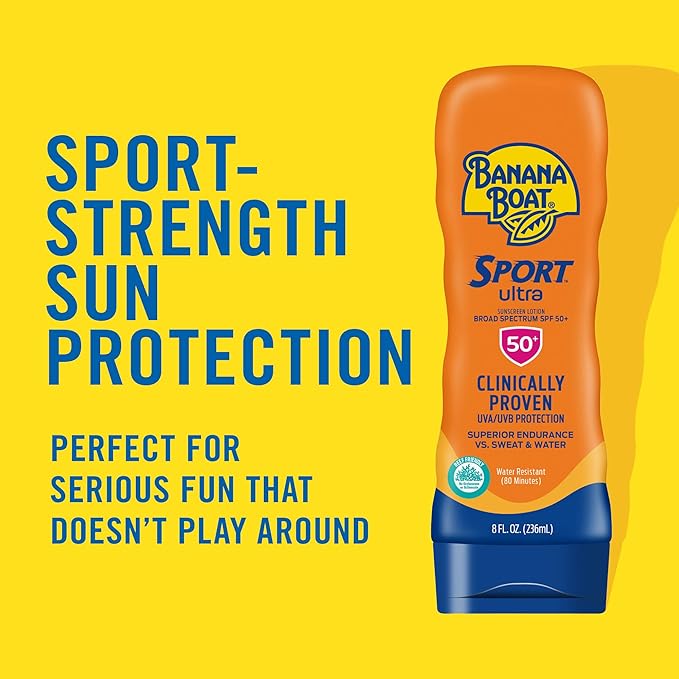 Banana Boat Ultra SPF 50 Sunscreen Lotion, 8oz - Oxybenzone Free, Water Resistant