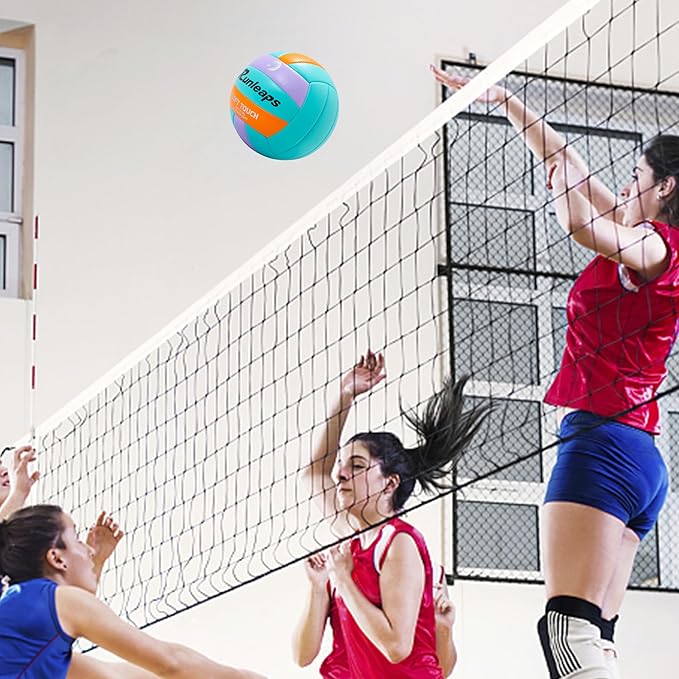 Beach Volleyball Official Size 5 Soft Waterproof Volleyball Sand Sports PU Ball for Indoor, Outdoor, Pool, Gym, Training