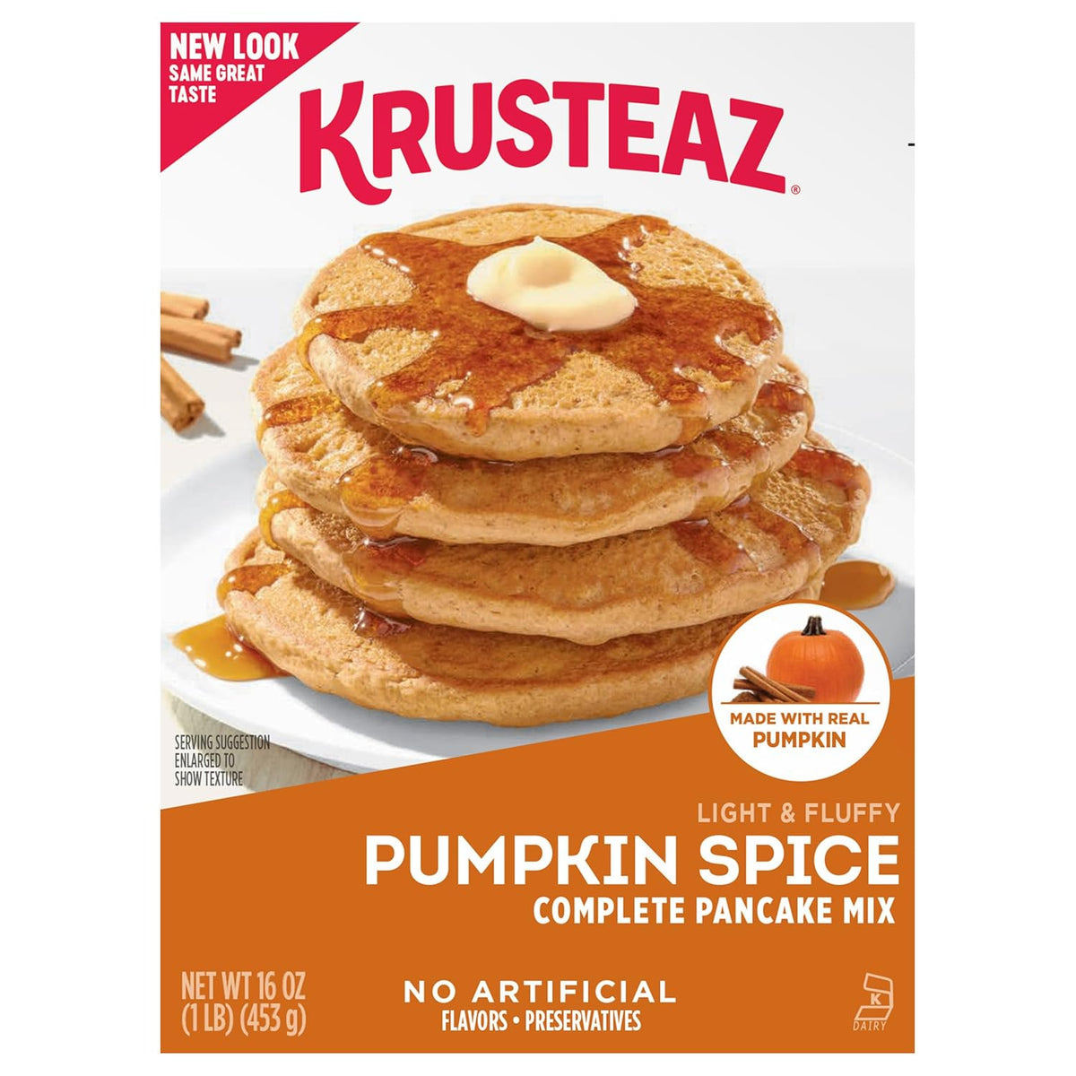 Krusteaz Pumpkin Spice Pancake Mix 16 oz(3 Pack)
