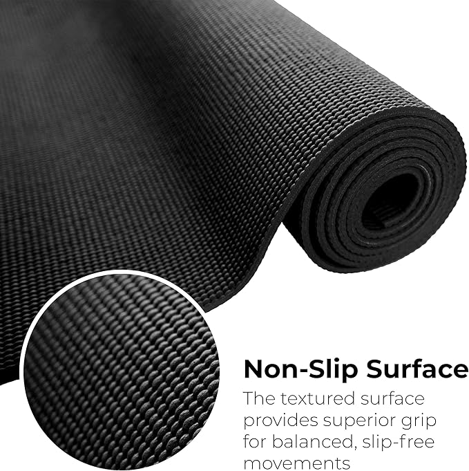 Hello Fit 10-Pack Yoga Mat, 68" x 24" Non Slip Exercise Mat, 4mm Thick Gym Mat for Fitness and Stretching, Bulk Non Toxic Yoga Mats for Schools and Studios