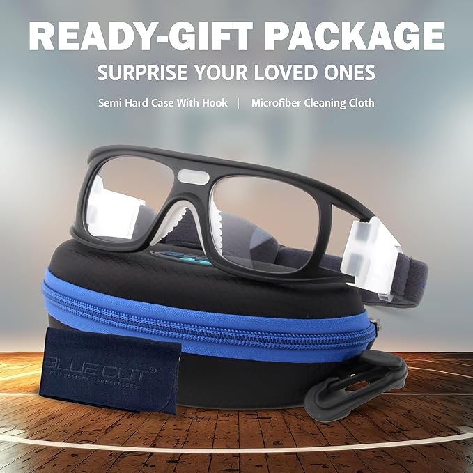 BLUE CUT Safety Outdoor Sports Goggles Unisex Anti Fog Ideal For Basketball Racquetball