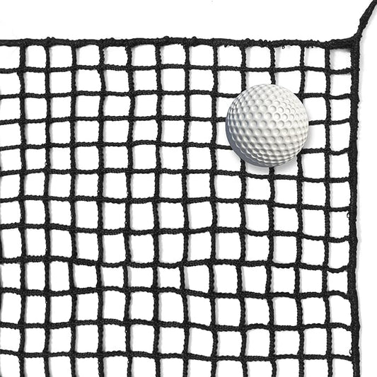 Black Polyester Golf Practice Fence Net, Heavy Duty Golf Ball Barrier Net, Indoor Outdoor Portable Golf Seine Net, Golf Batting Net, Adjustable Protective Net for Backyard