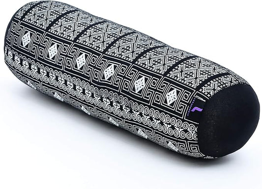 Leewadee Small Yoga Bolster – Shape-Retaining Cervical Neck Roll, Tube Pillow for Comfortable Reading, Kapok Filling, 22 x 6 x 6 inches