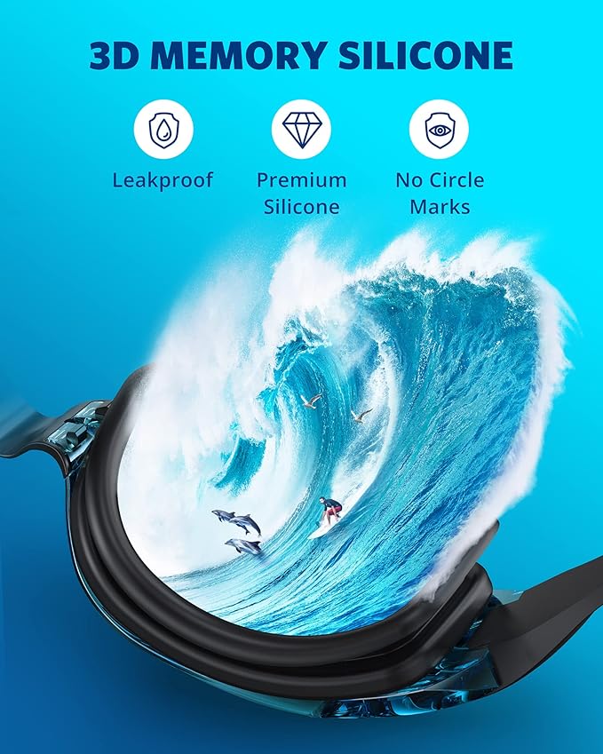 Aegend Swim Goggles, Swimming Goggles No Leaking Full Protection Adult Men Women Youth