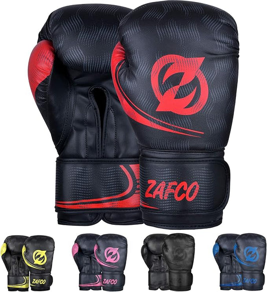 Zafco Boxing Gloves for Men & Women Training Pro Punching Heavy Bag Mitts MMA Muay Thai Sparring Kickboxing Gloves