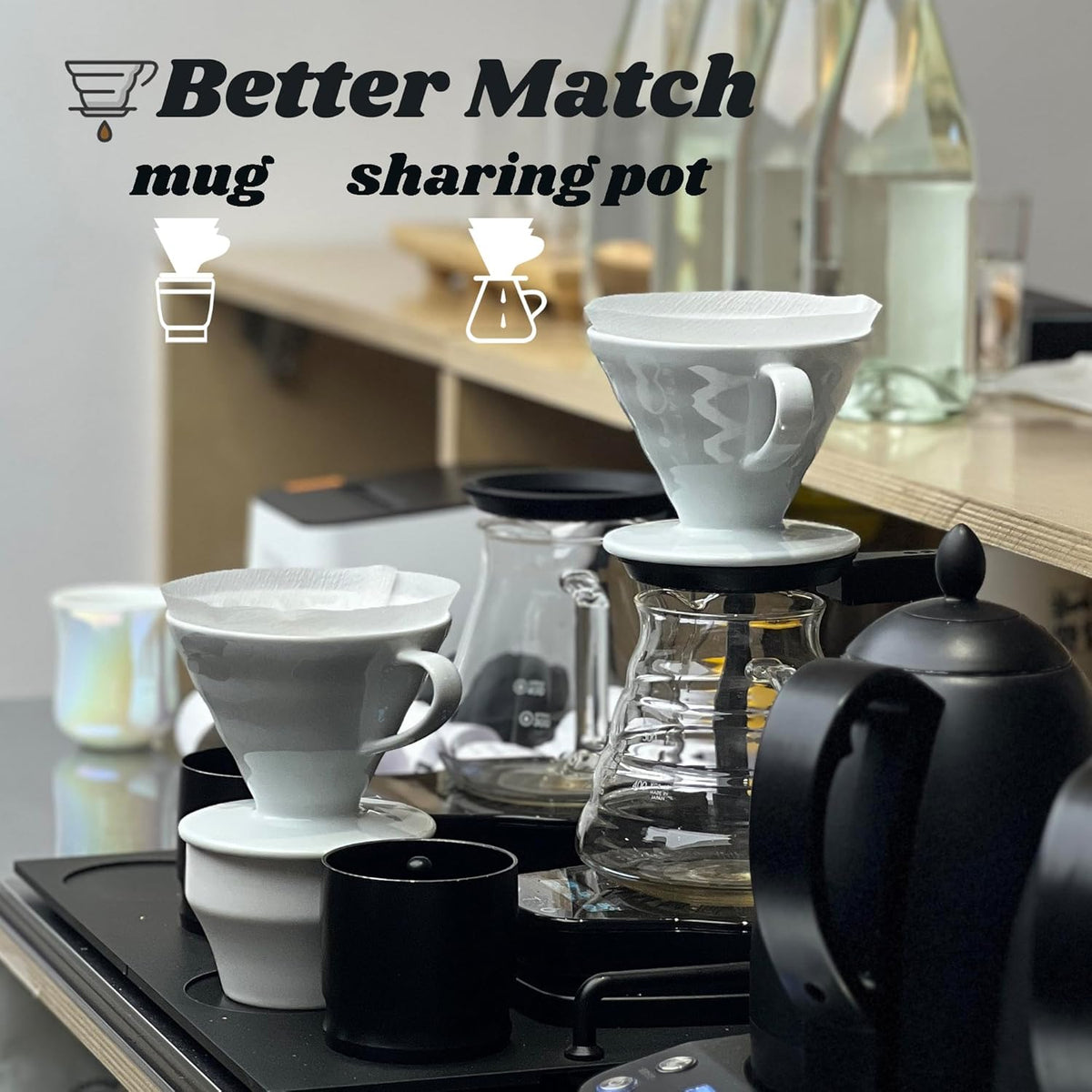 Pour Over Coffee Dripper - Ceramic Pour Over Coffee Maker Cone, Porcelain Coffee Drip, Pour Over Single Cup, Manual Brew Maker for Home, Cafe, Office - 1-4Cup, V60 Size 02 (Red)