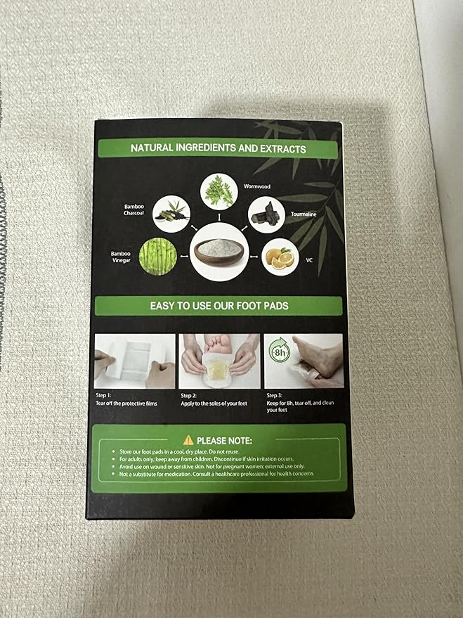 50 Pack Foot Pads, Natural Cleansing, Promoting Sleeping, Suitable for Daily Relaxation Foot Paches | 50 Pads and 50 Adhesive Sheets