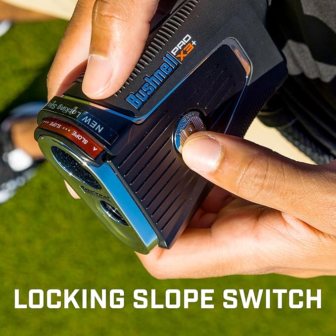 Bushnell Pro X3+ Golf Rangefinder with Wind Speed and Direction,1300 Yard Range,7X Magnification, Pin Locking with Visual Jolt