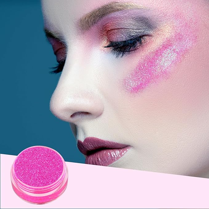 Body Glitter, Face & Body Glitter Gel, Face Glitter Makeup, Hair Glitter, Festival Rave Fine Glitter, 12 Colors