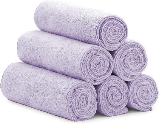 S&T INC. Microfiber Gym Towels, Yoga Towel for Home and Gym Bag, 16 Inch x 27 Inch, 6 Pack