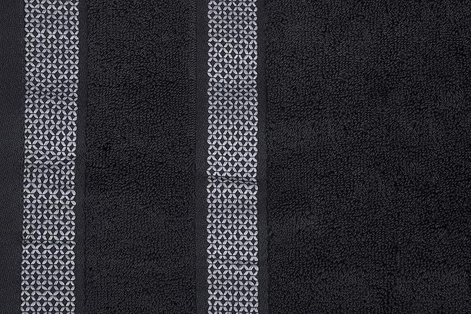 CASA COPENHAGEN Solitaire Towels, 4 Pieces Bath Towel Set- Pine Grey, 600 GSM Designed in Denmark Made of Soft Egyptian Cotton for Bathroom, Kitchen & Shower