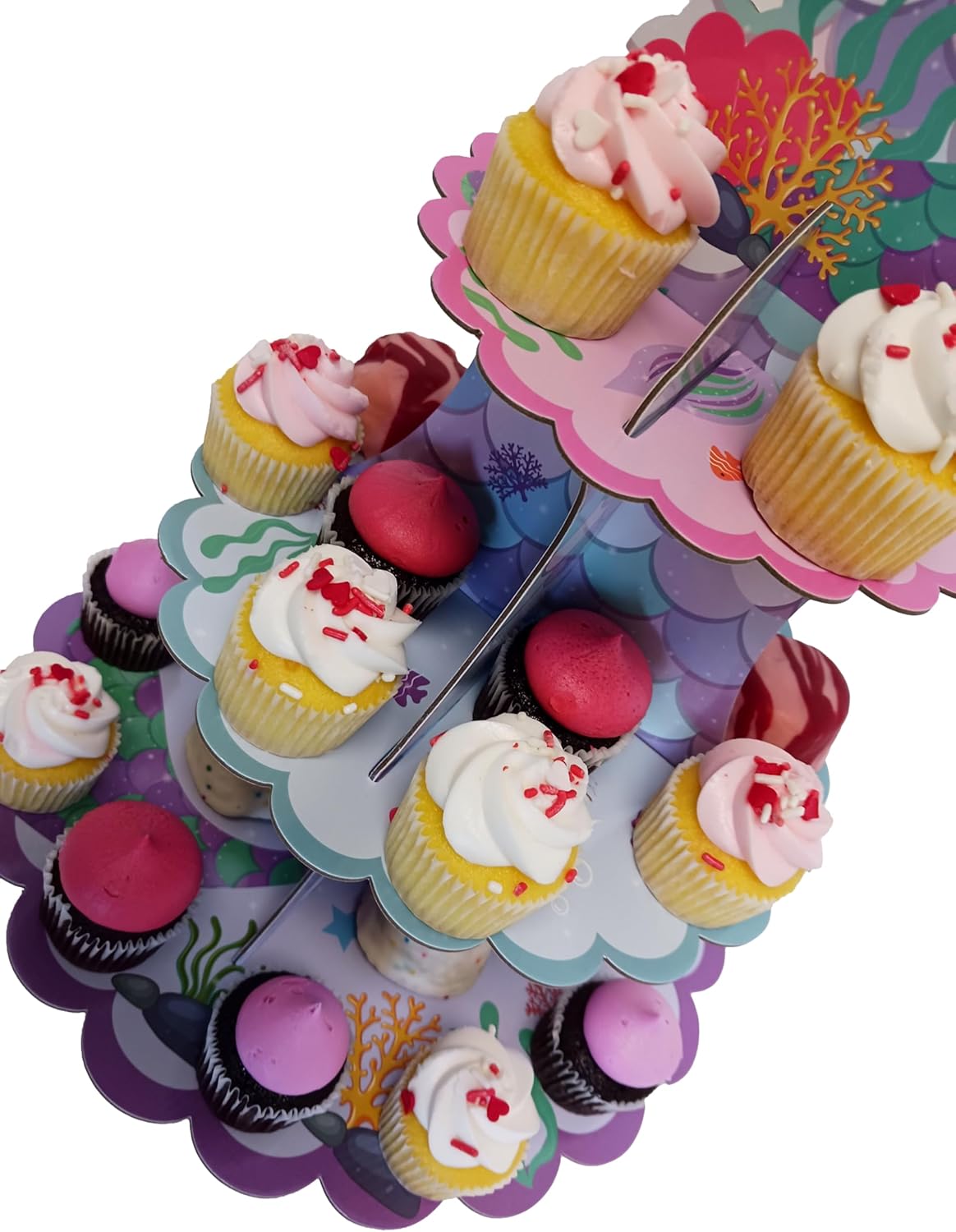 Mermaid Cupcake Stand, 3 Tier Cupcake Stand