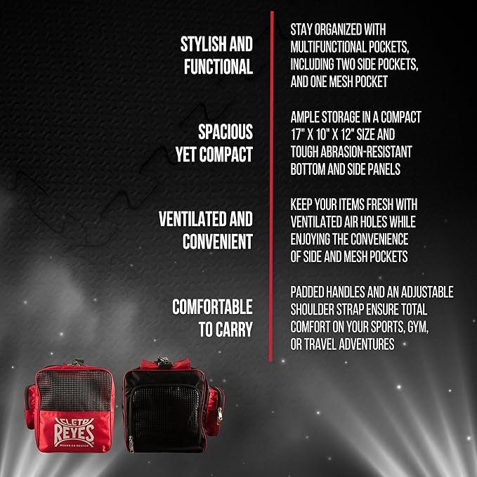 CLETO REYES Gym Sports Bag for Boxing, MMA, BJJ, Muay Thai, Kickboxing, Martial Arts, Athletic Sports Workout Equipment Gear