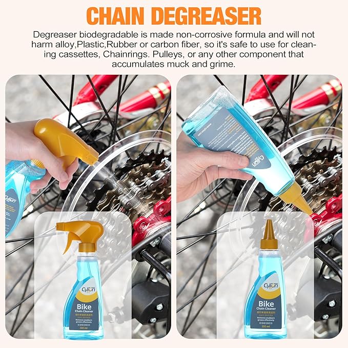 Bicycle Cleaning Kit including chain cleaner,chain brush,maintenance tool,chain lube,chain degreaser