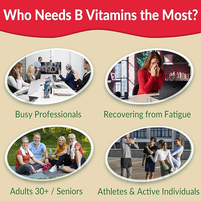 2 Pack Vitamin B Complex Gummies for Women & Men, All B Vitamins - Methyl B12, MTHF Folate, B1, B2, B3, B5, B6, Biotin w/ Vitamin C, Choline, Inositol, PABA for Energy, Brain & Immunity, Sugar Free