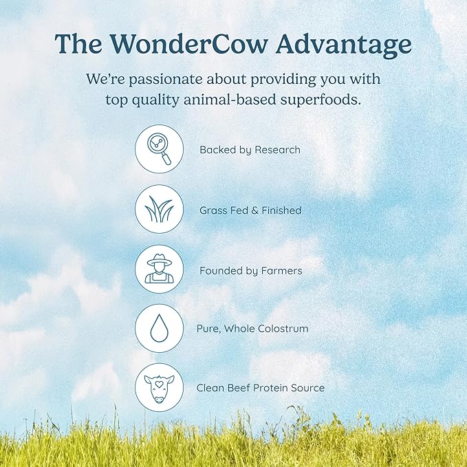 Beef Protein Isolate Powder w/Bovine Colostrum Supplement | Clean, 100% Grass Fed, Carnivore, Keto Friendly | Gluten Free | Helps Build Lean Muscle | 20g of Protein, 30 Servings, Chocolate