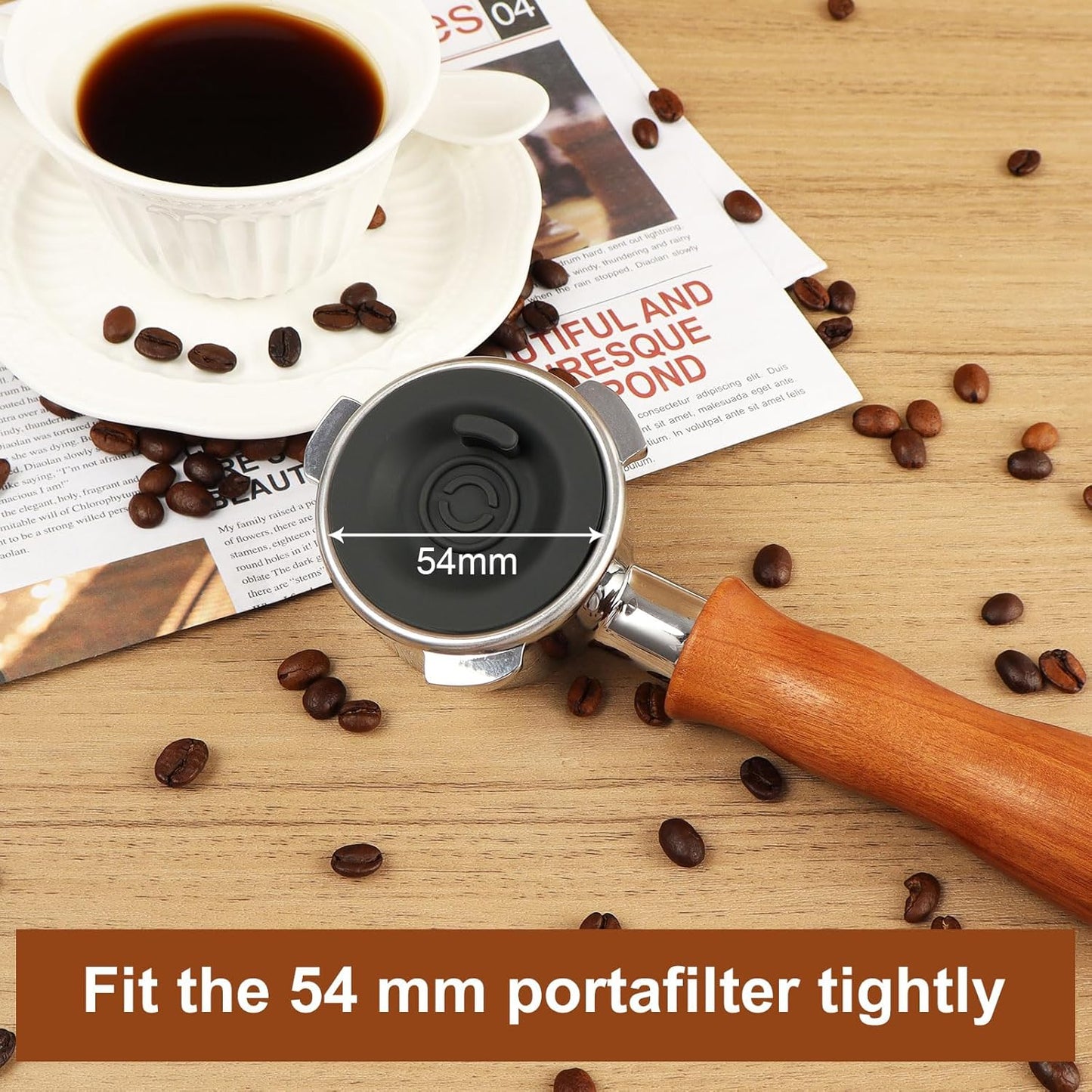 2 Pack Espresso Backflush Cleaning Disc 54mm for Breville Espresso Machines - Compatible with BES870XL/ BES878BSS/ BES880/ BES840XL/ BES810BSS & More, Works with Cleaning Tablets