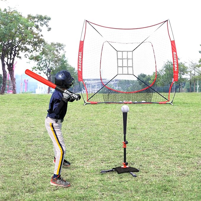 Baseball Tee for Kids,Youth Stand Set,Teeball Set,Youth Baseball,Softball Batting Tee Set,Easy Adjustable Height