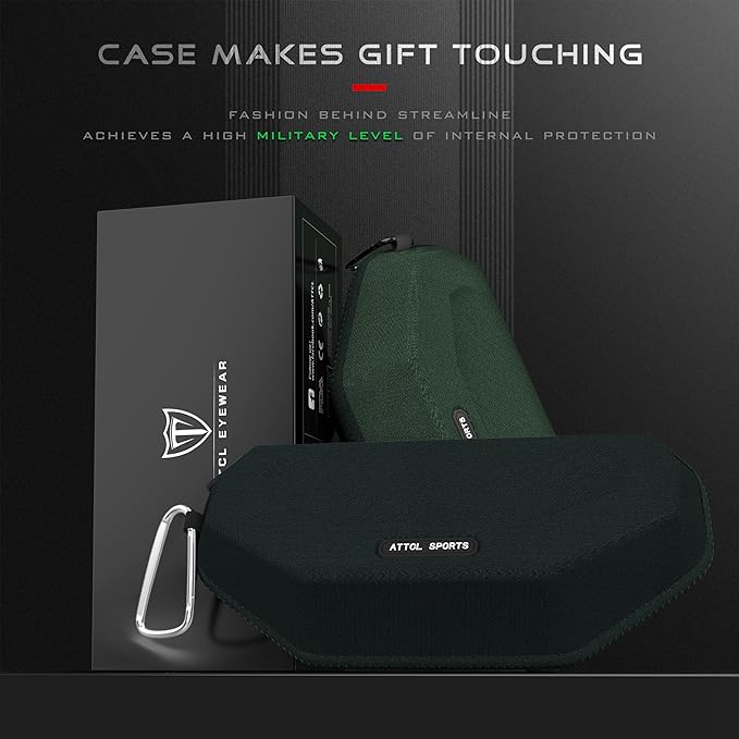 ATTCL Men's Sports Polarized Sunglasses Men for Driving running Fishing Golf - UV Protection Sun glasses Metal Frame