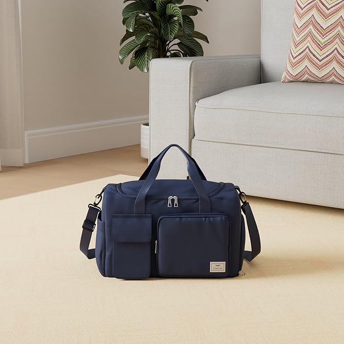 FIORETTO Women's Gym Duffle Bag with Shoes Compartment, 37L Capacity, Ideal for Travel, Gym, Sports, Duffel, Weekender