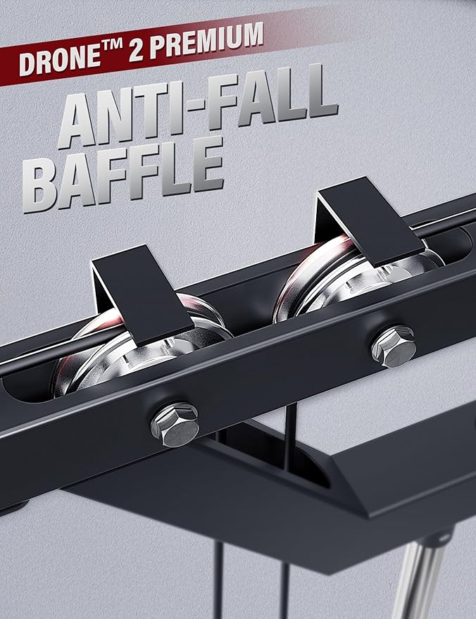 Major Fitness Drone2 Advanced Training Smith Machines– All-in-One Home Gym Squat Rack with Aluminum Pulley Set , Weight Bar, Dual LAT Pull-Down Systems & Cable Crossover Machine for Full-Body Workouts