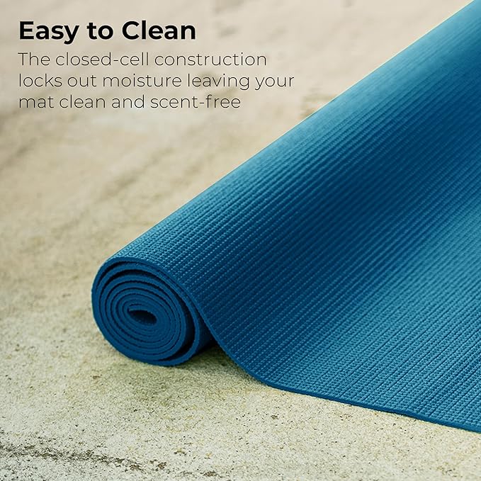 Hello Fit 10-Pack Yoga Mat, 68" x 24" Non Slip Exercise Mat, 4mm Thick Gym Mat for Fitness and Stretching, Bulk Non Toxic Yoga Mats for Schools and Studios