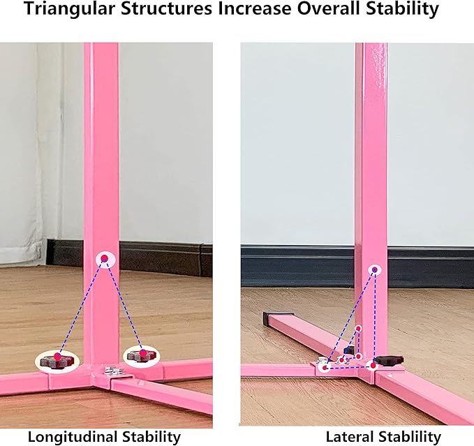 4FT/5FT Gymnastic Bar Set Gymnastics Horizontal Bar Gymnastics Kip Bar for Kids Home Use