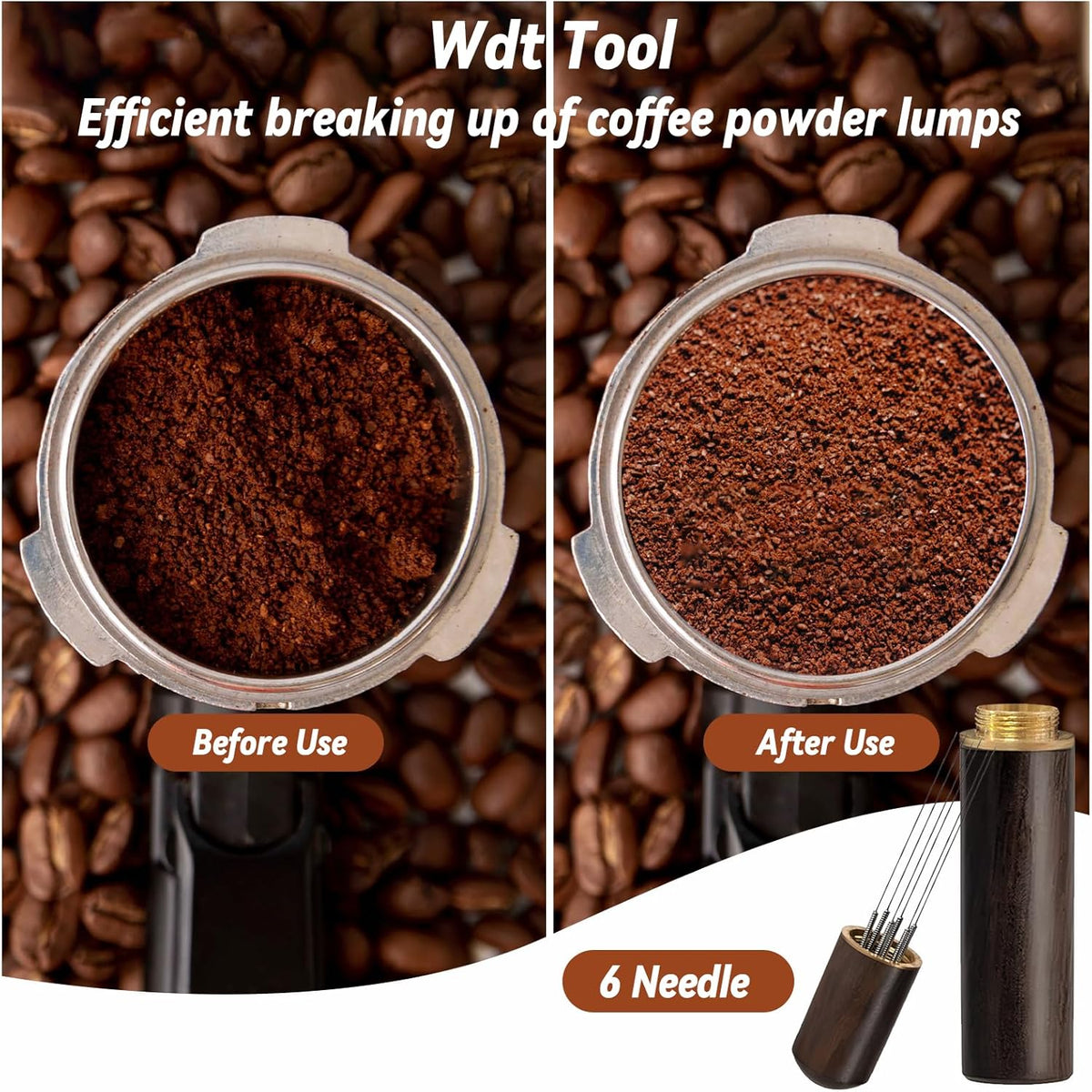 51mm Espresso Tamper, Coffee Tamper Set, 51mm tamper with Wdt Tool, Espresso Tamper Mat, Espresso Dosing Funnel, 51mm Espresso Puck Screen, Espresso Accessories for Espresso Coffee Machine