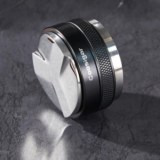 58mm Coffee Distributor and Tamper,Dual Head Coffee Leveler Fits for Gaggia E61 58mm Portafilter,Professional Espresso Hand Tamper.