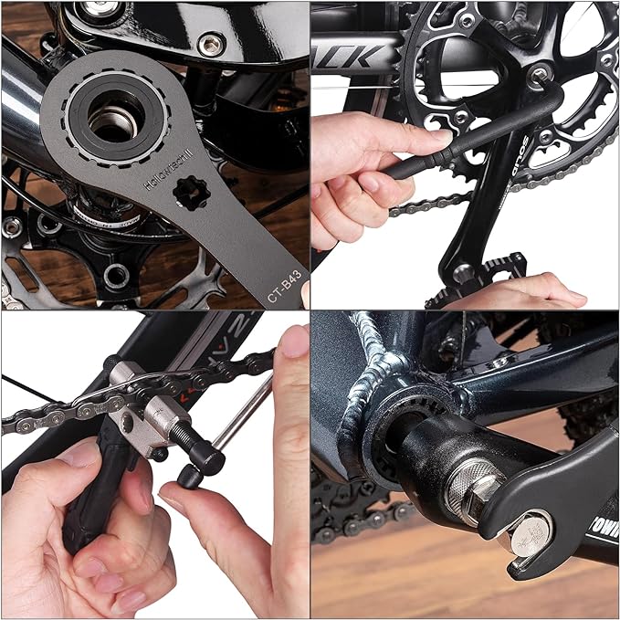 Bike Tool Kit with Storage Case - 22 PCS Bicycle Repair Tool Set Portable Tools Box - Bike Maintenance Tools for Road Bikes and Mountain Bikes