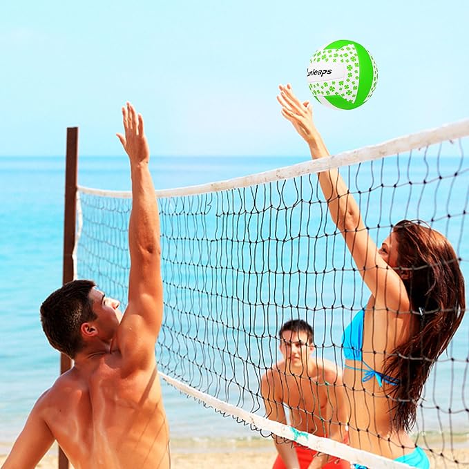Beach Volleyball Official Size 5 Soft Waterproof Volleyball Sand Sports PU Ball for Indoor, Outdoor, Pool, Gym, Training