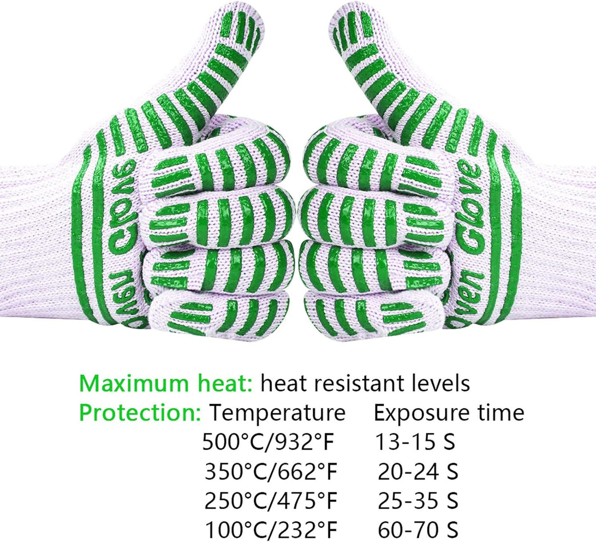 CZSYZCZS Extreme Heat Resistant Oven Gloves - 932F - Cooking Gloves for BBQ, Grilling, Baking,Cutting, Smoker Fireplace