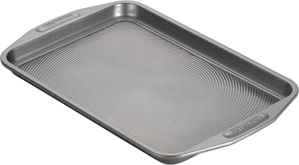 Circulon Total Bakeware Set Nonstick Cookie Baking Sheets, 2 Piece, Gray