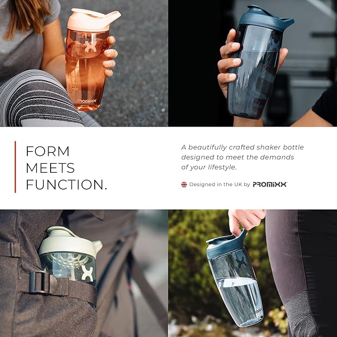 Promixx PURSUIT Protein Shaker Bottle – Premium Sports Shaker Bottles for Protein Mixes and Supplement Shakes – Easy Clean, Durable Protein Shaker Cup