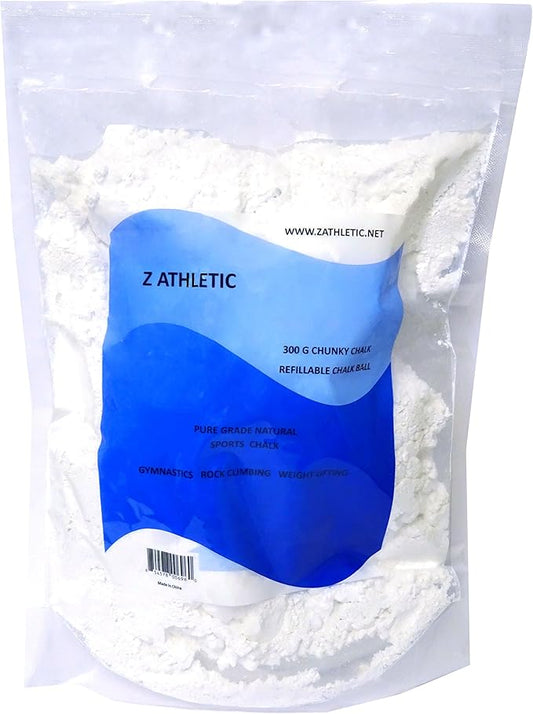 Z Athletic Chunky Chalk and Optional Refillable Chalk Ball, Packaging May Vary