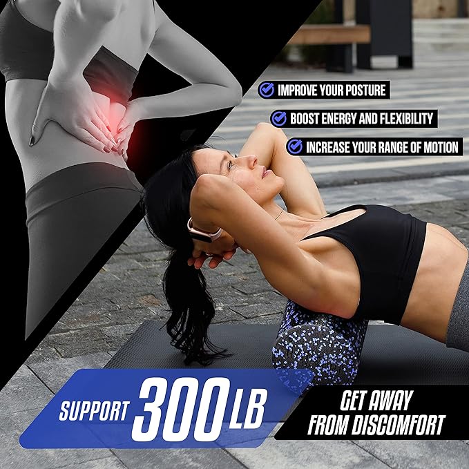 Yes4All High-Density EPP Round Back Roller Foam, Exercise Foam Roller for Yoga, Pilates & Stretching - 12, 18, 24, 36 inch