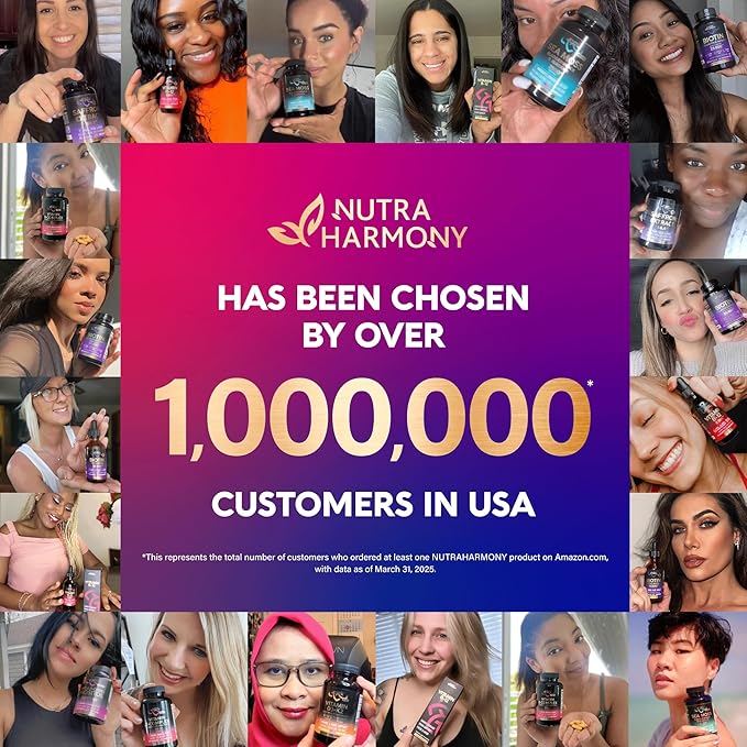 Biotin Gummies with Collagen - Hair Growth Support Skin, & Nail Strength - for Women & Men - Biotin 10000mcg | Keratin | Hyaluronic Acid | B-Complex | Saw Palmetto - Sugar-Free, Mixed Berry, Pack of 2