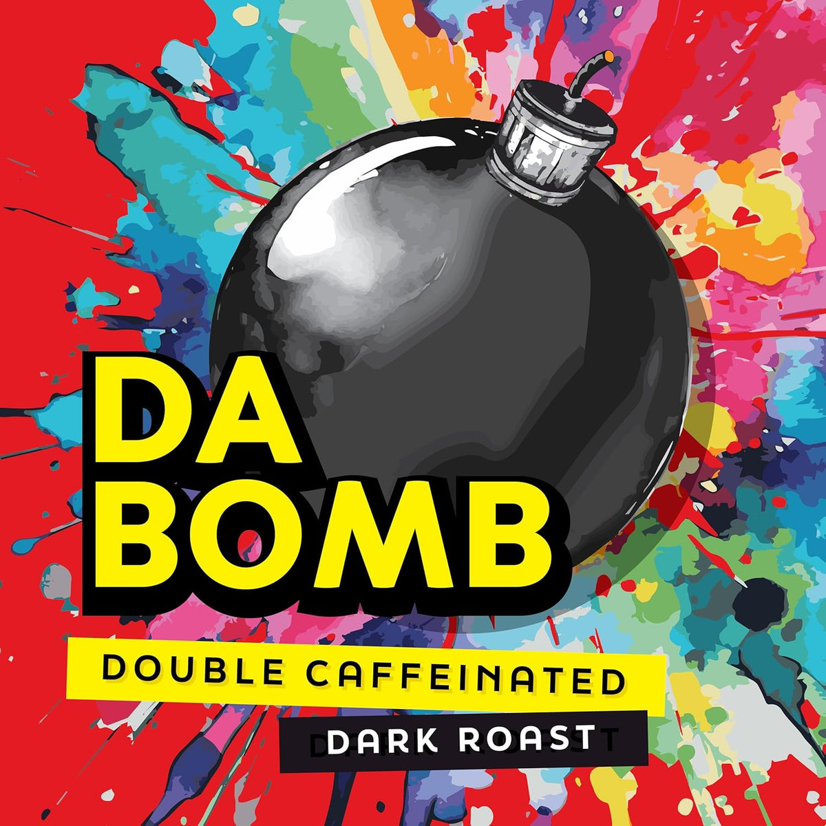 Java Factory Coffee Pods High Caffeine Coffee Compatible with K Cup Brewers Including 2.0, Da Bomb Extra Bold Double Caffeinated, 80 Count