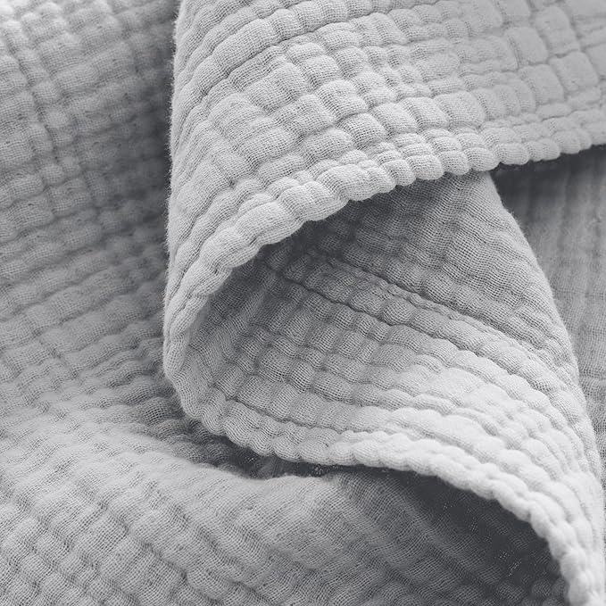 BOLL & BRANCH Dream Bed Blanket - Full/Queen, Sky - Luxury 100% Organic Cotton - Soft, Lightweight and Breathable - Cloud-Like Touch