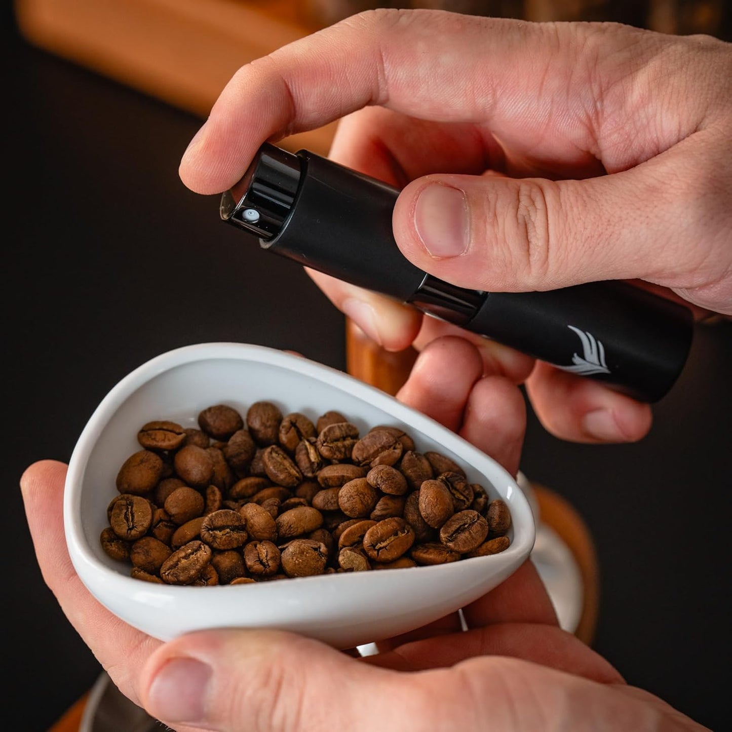 Coffee Dosing Cup and RDT Spray Bottle Gift Set Coffee Bar Accessories Ceramic Espresso Dosing Bowl Single Dose Measuring Tray Kit