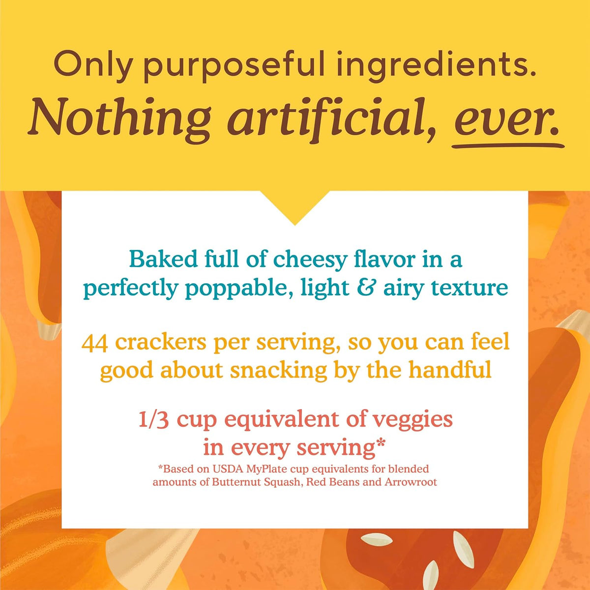 Simple Mills Pop Mmms Cheddar Baked Snack Crackers, Gluten Free, 4 Ounce (Pack of 1)