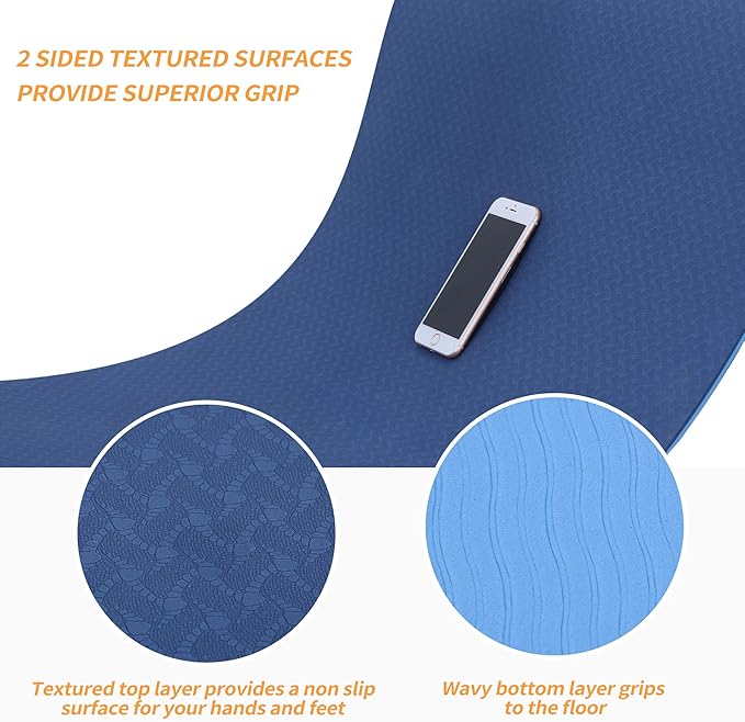 Yoga Starter Kit - 11-Piece Set with Yoga Blocks, Strap, Ball, Mat, Carrying Strap, Net Bag, Cooling Towel